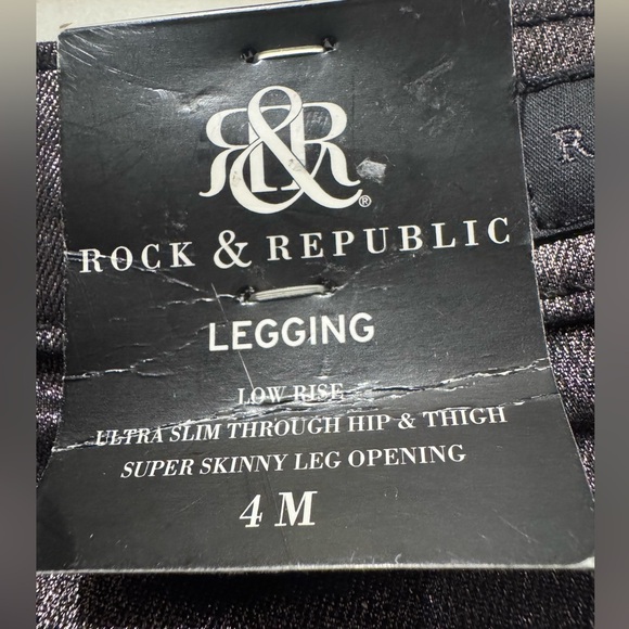 Rock and Republic Legging pants. NWT WOMENS size 4 - Picture 4 of 6
